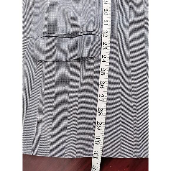Worthington Blazer Wmn's Sz 22W Navy Herringbone Stripe One Button Career Jacket - Picture 8 of 12